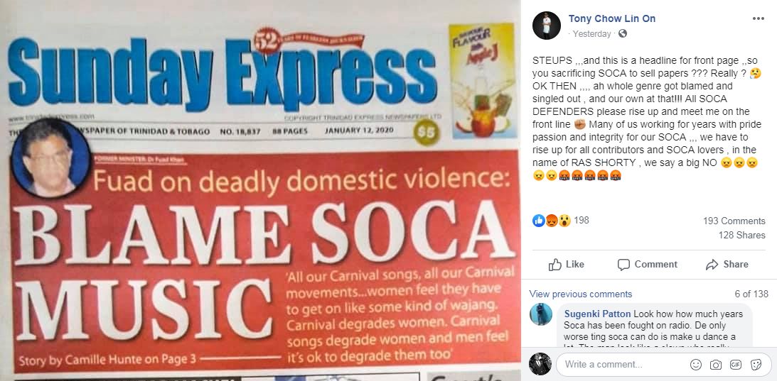 Laundry Express cover "Blame Soca Music"